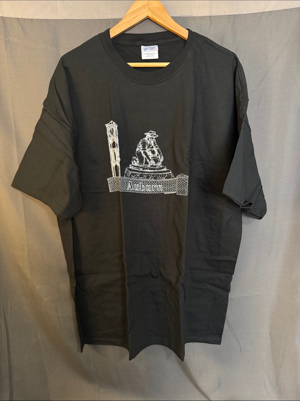 Auburn Black Graphic Cotton Tee